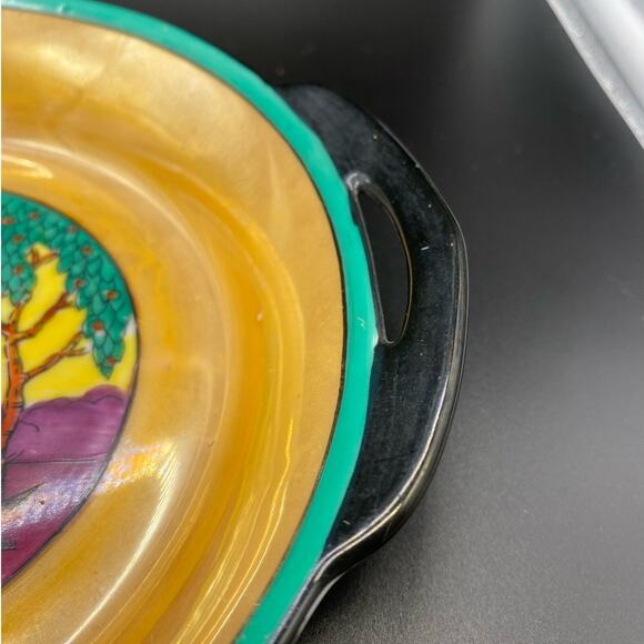 ART DECO Noritake CLASSIC Deco Japanese‎ Lusterware serving plate - Picture 4 of 16